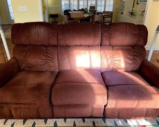 Sofa with end recliners