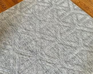 Hand tufted charcoal area rug.  100% wool.  Made in India.   8' x 11'