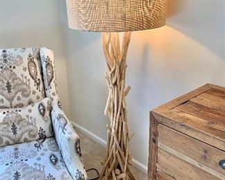 Driftwood floor lamp