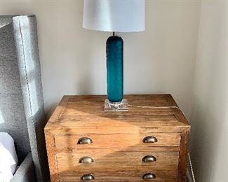 Reclaimed wood nightstand