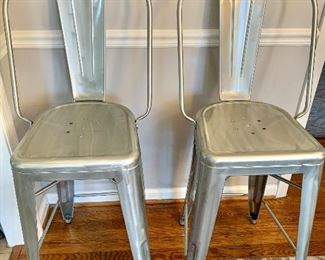 Metal bar stools