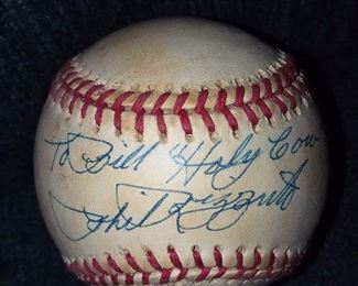 NY Yankees Phil Rizzuto Autographed Baseball