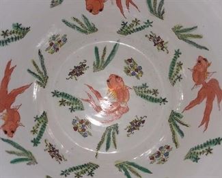 Asian Pot W/ Koi Fish