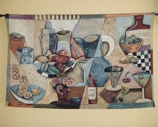 Kitchen Themed Wall Tapestry