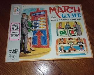 Vintage Match Game Board Game