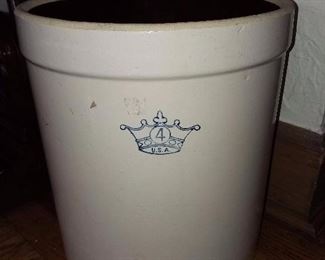 Vintage Blue Crown #4 Crockware