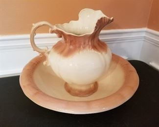 Lot # 28 - $25 Pitcher & Bowl (No name found on it)
