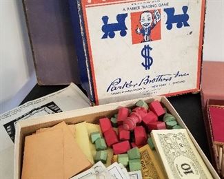 Vintage Monopoly Games (close up pic) of previous picture LOT # 32