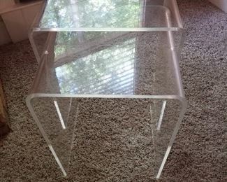 Lot # 59 - $100  Acrylic Nesting Tables (Only two are shown in picture but there are THREE OF THESE).