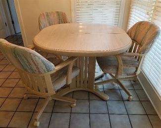 Lot # 63 - $45  Kitchen Table (Only has 3 chairs) 