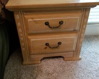 Lot # 71 -  $80 TWO Nightstands (Pair)  26" long X 24" tall X 16" wide 