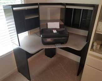 Lot # 84 - $30  Corner Desk (Sorry the printer is not included or for sale)