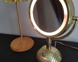 Lot # 87 -  $ 20 Vintage Conair Makeup Mirror and Necklace holder