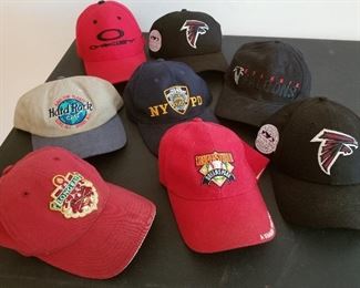 Lot # 85 - $40 Eight Baseball Caps Oakley Falcons NY PD and others