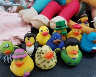 Close up pic of Rubber Ducks for previous pic Lot # 105