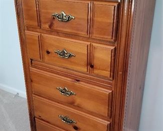 Lot 122 - $75  Five Drawer Chest 