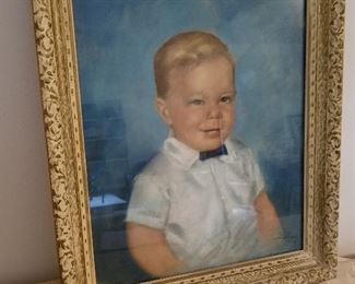 Lot # 145 - $ 40 Painting of Child from 1966