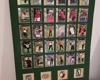 Lot # 151 - $50  THIRTY Tiger Woods Golf Cards Tiger Slam 2000-2001  (Not framed)