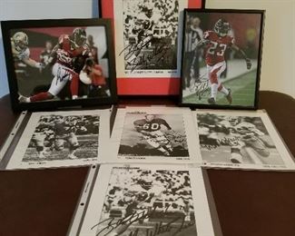 Lot # 161 - $ 45  Seven Atlanta Falcons Football Photos 