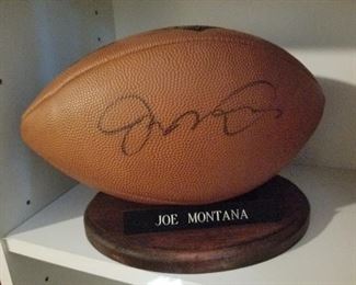 Lot # 165 - $115 Joe Montana Autographed Football 
