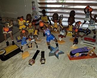 Lot # 173 - $100  Shaquille O'Neal "Shaq" Collectible Figurines & 2 Watch 