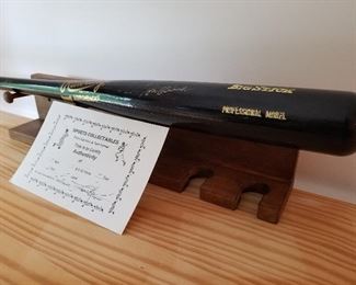 Lot # 181 - $110  Autographed Tom Glavine Baseball Bat with COA