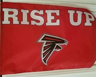 Lot # 185 - $ 8  Falcons Rise Up Flag