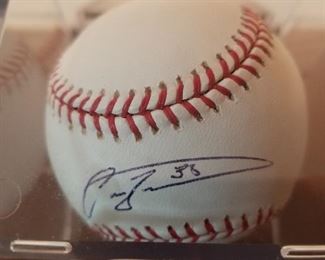 Lot # 200 - $15  Carlos Zambrano #38 Autographed baseball