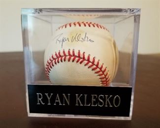 Lot # 204 -  $15  Autographed Ryan Klesko Baseball  