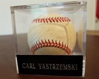 Lot # 208 - Autographed Carl Yastrzemski Baseball