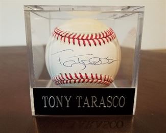 Lot # 211 - $15  Autographed Tony Tarasco baseball