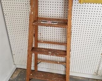 Lot # 237 -  $ 25  Wood Ladder