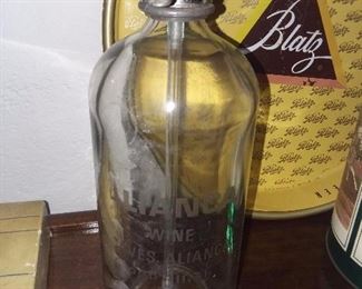 Antique Seltzer Bottle From Portugal