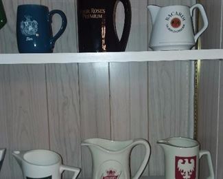 Assorted Barware Pitchers & Glassware