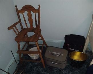 Vintage Chamber Pot High Chair