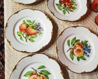 Vintage Fruit plates
