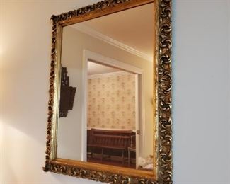 Large gold mirror