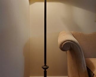 Brass vintage pole lamp