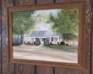 Oil on canvas painting, signed, Sibley
