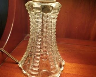 Pretty, tear drop glass bedroom lamps