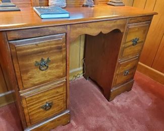 Never painted all original Walnut vanity, Dresser with mirror