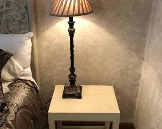 Pair of Lamps and Pair of Side Tables