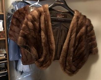 Two Vintage Mink Stoles 