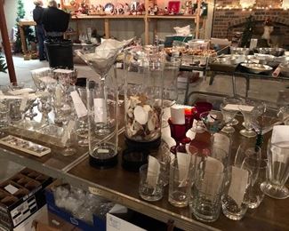 Large collection of all types glassware