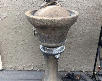 Concrete Lighted Fountain