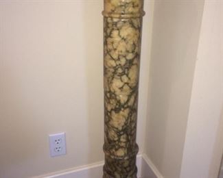 tall marble plant stand
