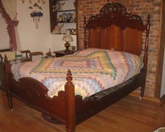 Victorian Eastlake bed