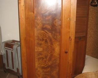 wardrobe with nice burl front panel