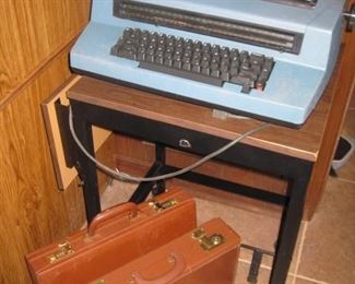 typewriter and attache cases
