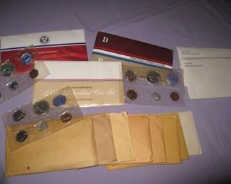 uncirculated coins 50's-80's